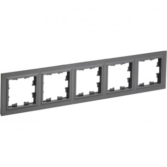 5-местная рамка IEK Brite ру-5-брг графит BR-M52-K53