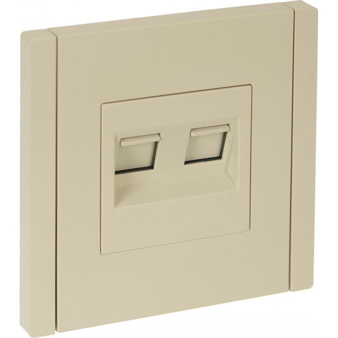 Двойная розетка RJ11+RJ45 IEK FORTEPIANO категория 5E FP435 ваниль FP-KT20-O-1-K10 Двойная розетка RJ11+RJ45 IEK FORTEPIANO категория 5E FP435 ваниль FP-KT20-O-1-K10