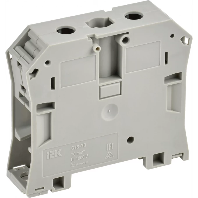 Колодка клеммная IEK CTS 70мм2 серая YCT10-00-K03-070 Колодка клеммная IEK CTS 70мм2 серая YCT10-00-K03-070