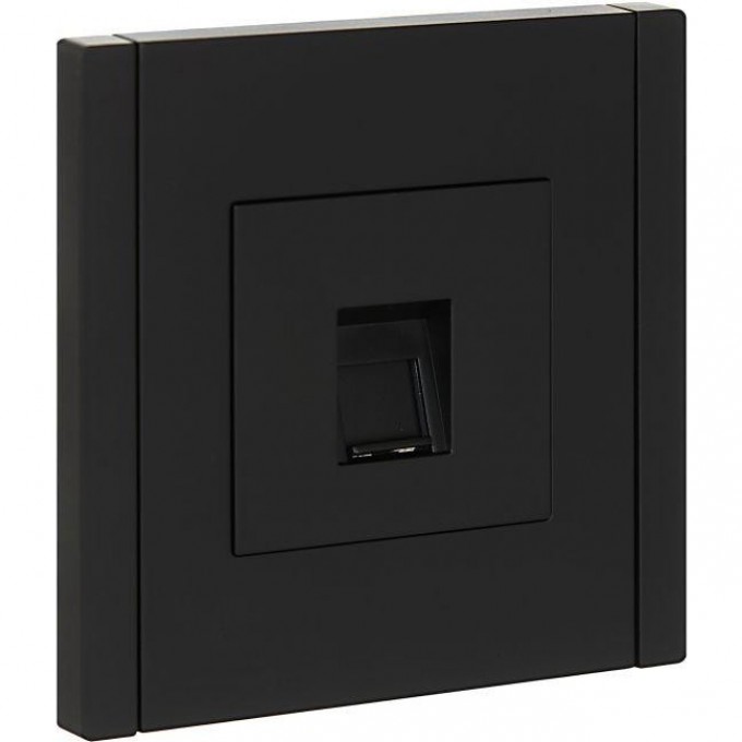 Розетка компьютерная IEK FORTEPIANO RJ45 категория 5E FP132 черный FP-K10-1-K02 Розетка компьютерная IEK FORTEPIANO RJ45 категория 5E FP132 черный FP-K10-1-K02