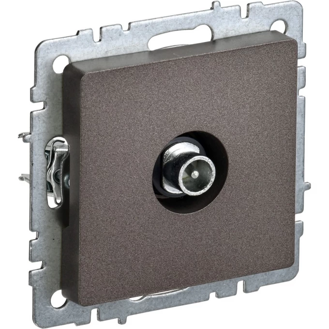Розетка TV проходная IEK BRITE РТВ10-0-БрТБ темная бронза - BR-A10-P-K45 Розетка TV проходная IEK BRITE РТВ10-0-БрТБ темная бронза - BR-A10-P-K45