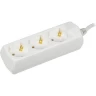 Удлинитель IEK GENERICA У03 3 места 2P+PE/5м 3х1мм2 10А/250В - WYP10-10-03-05-Z-G
